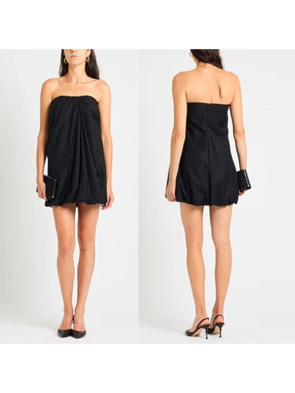 NEW Sea New York Strapless Bubble Silhouette Mini Dress Black Size: 2
